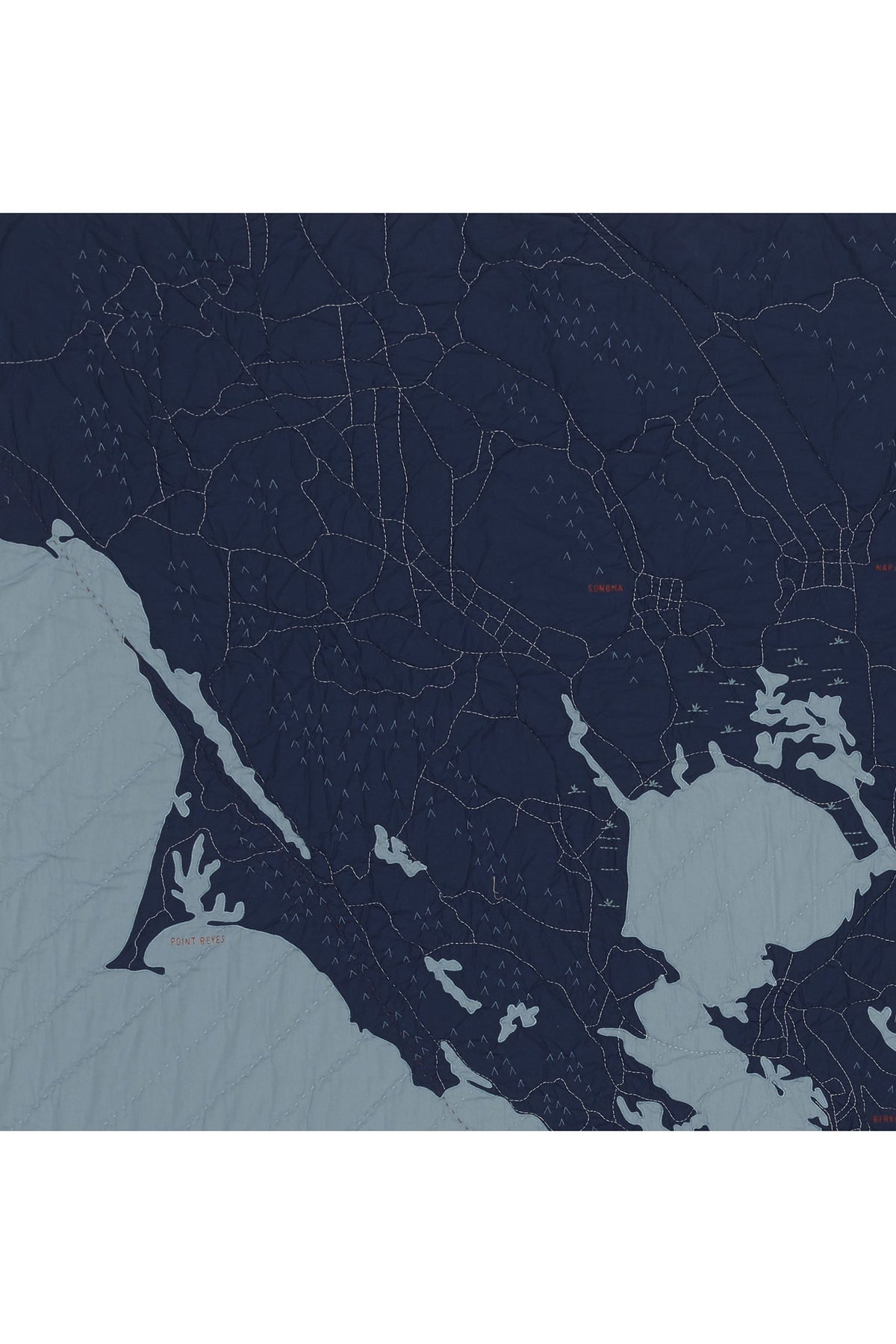 San Francisco Bay Quilt Navy