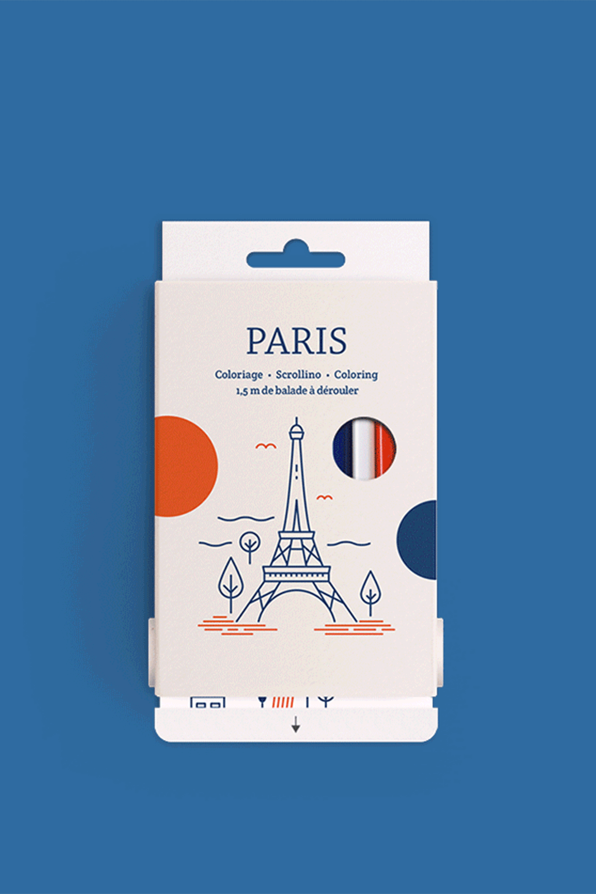 Scrollino Paris Coloring Pencil Set