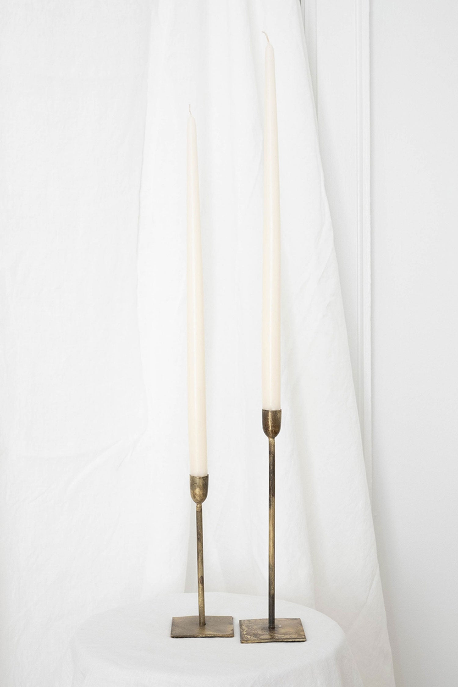Taper Candles Pair Ivory