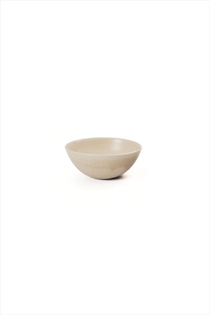 Cecile Preziosa Stoneware Flared Bowl Small Pearl Beige