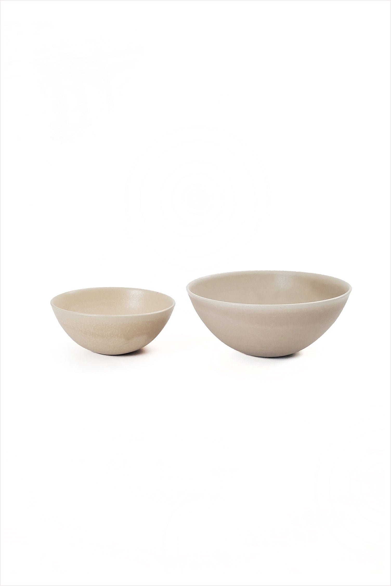 Cecile Preziosa Stoneware Flared Bowl Small Pearl Beige