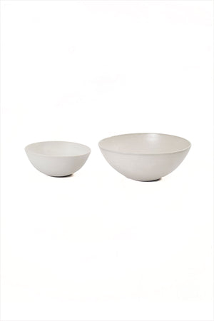 Cecile Preziosa Stoneware Flared Bowl Small Snow