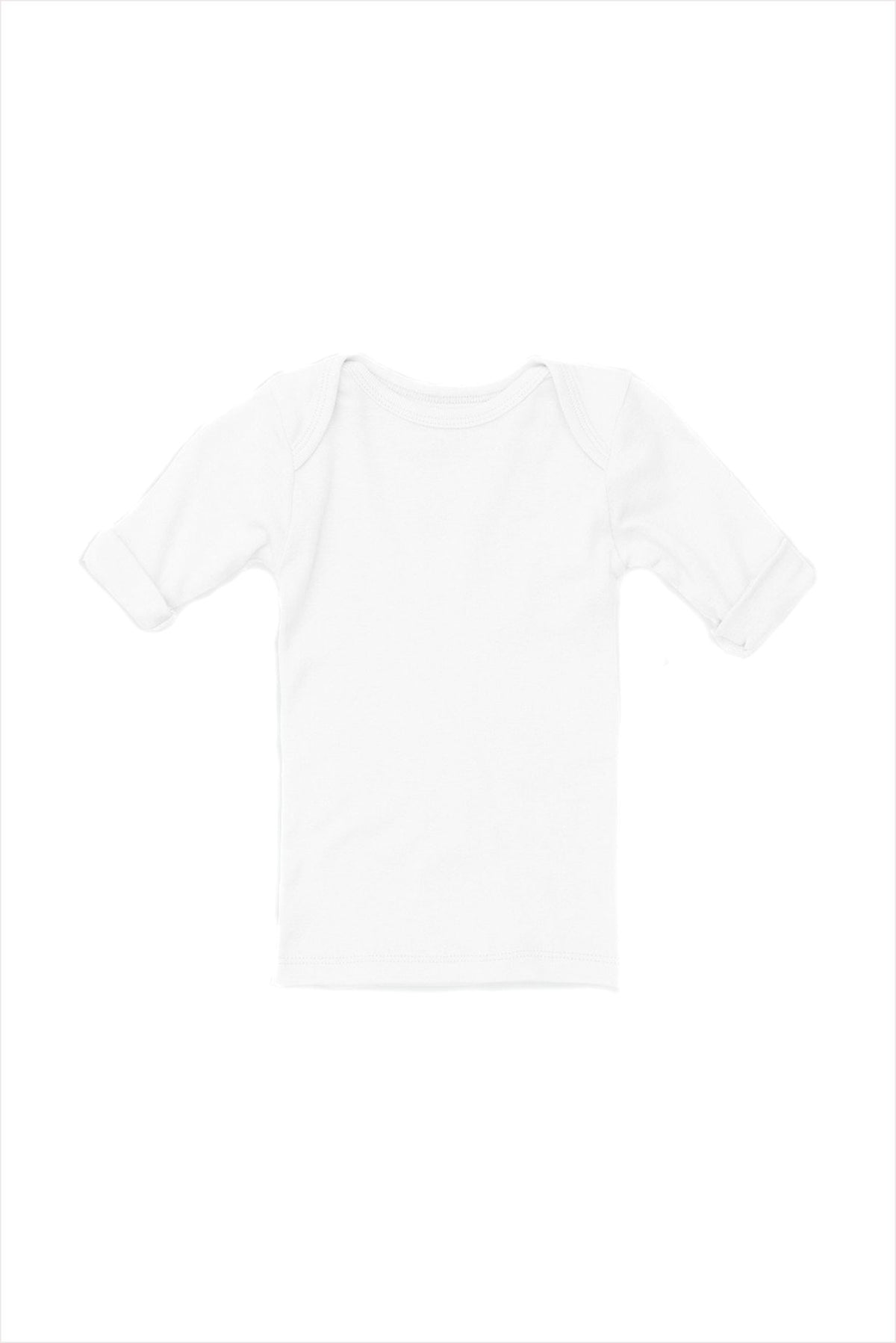 Lap Shoulder Tee Short Sleeve White