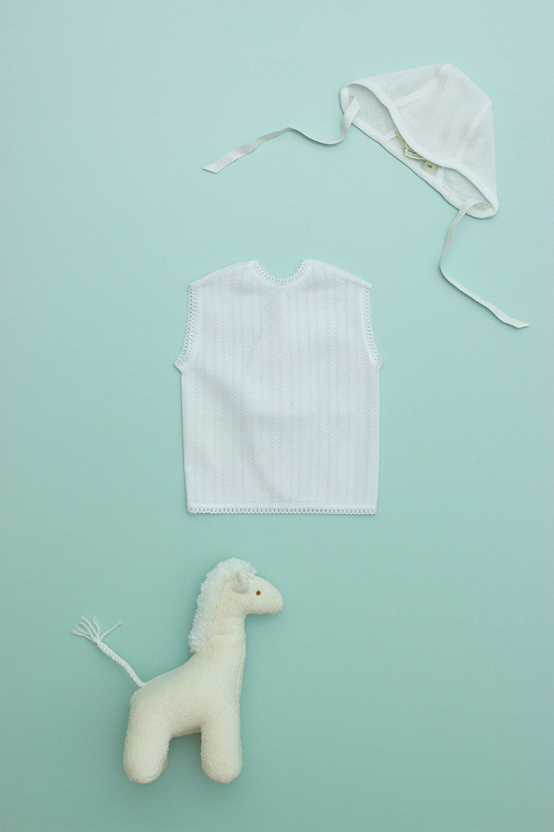 Layette Cradle Undertank Pointelle Diamond