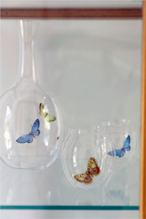 Decanter Painted Butterflies