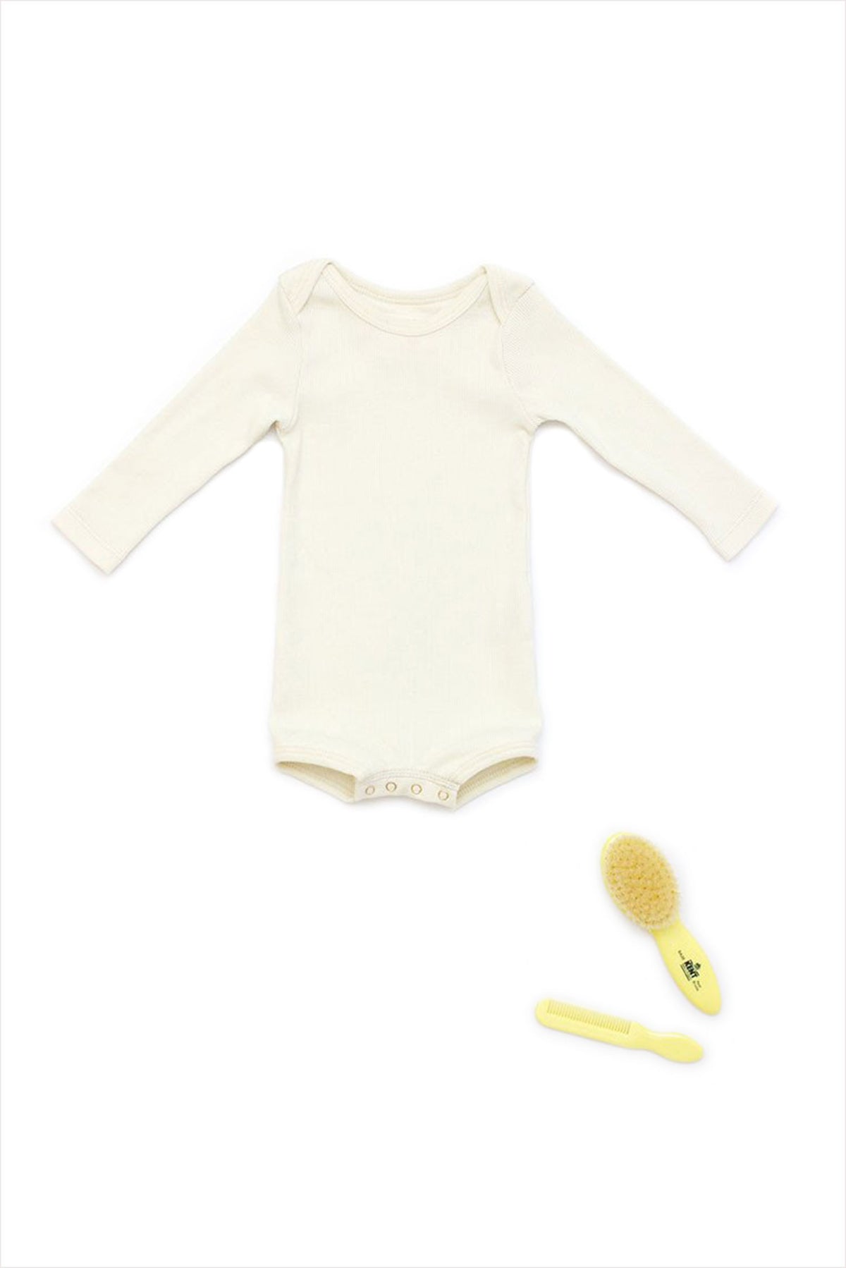 Long Sleeve Crawler w/ Snaps Sand