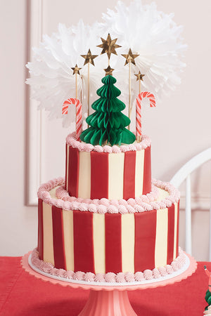 Christmas Honeycomb Cake Topper Set