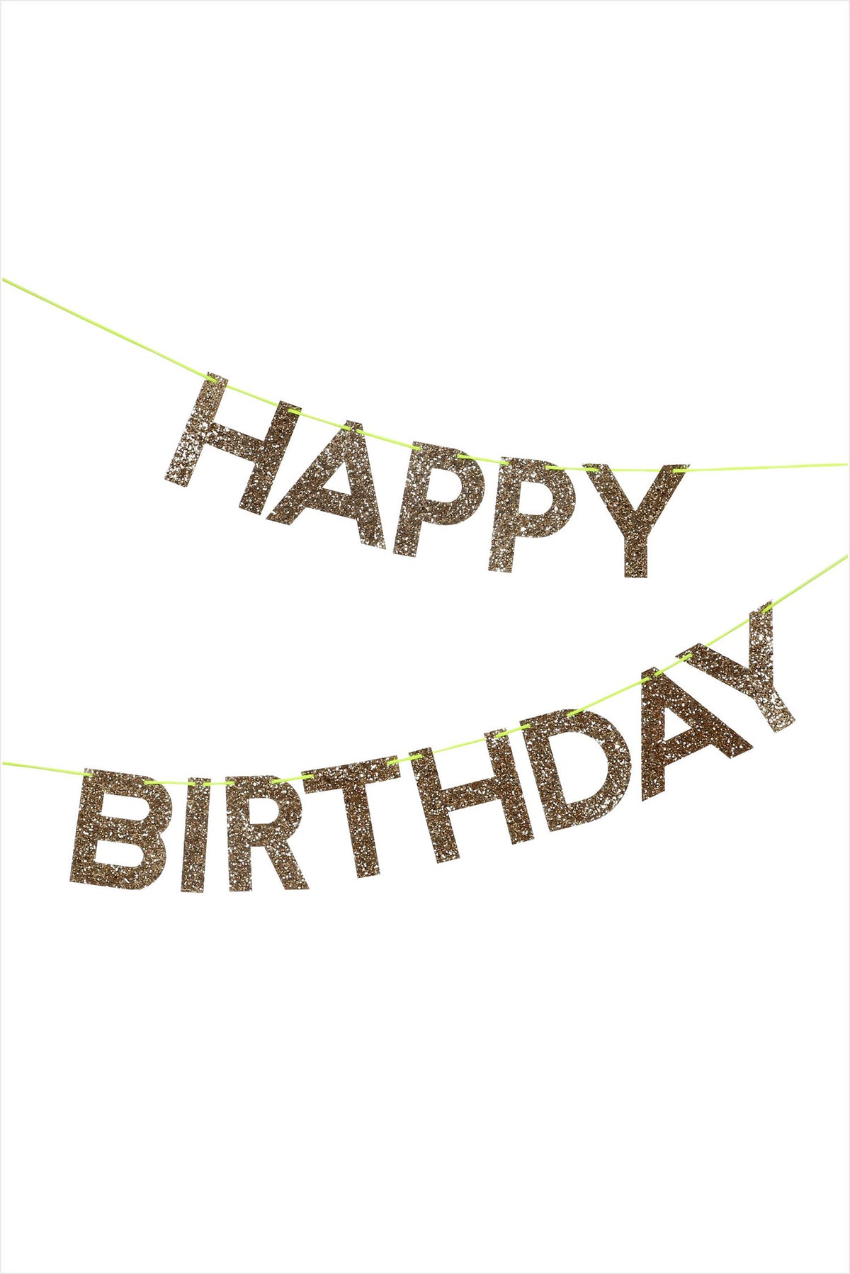 Gold Happy Birthday Garland