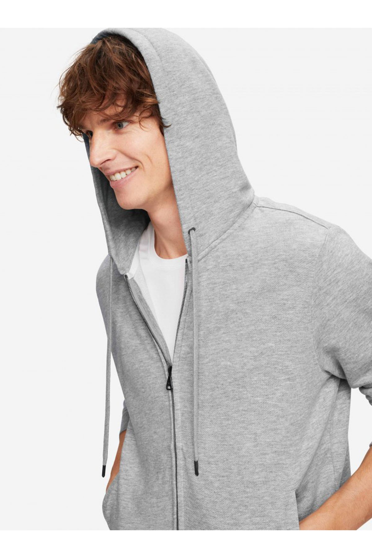 Derek Rose Men&#39;s Hooded Top Quinn 1 Silver