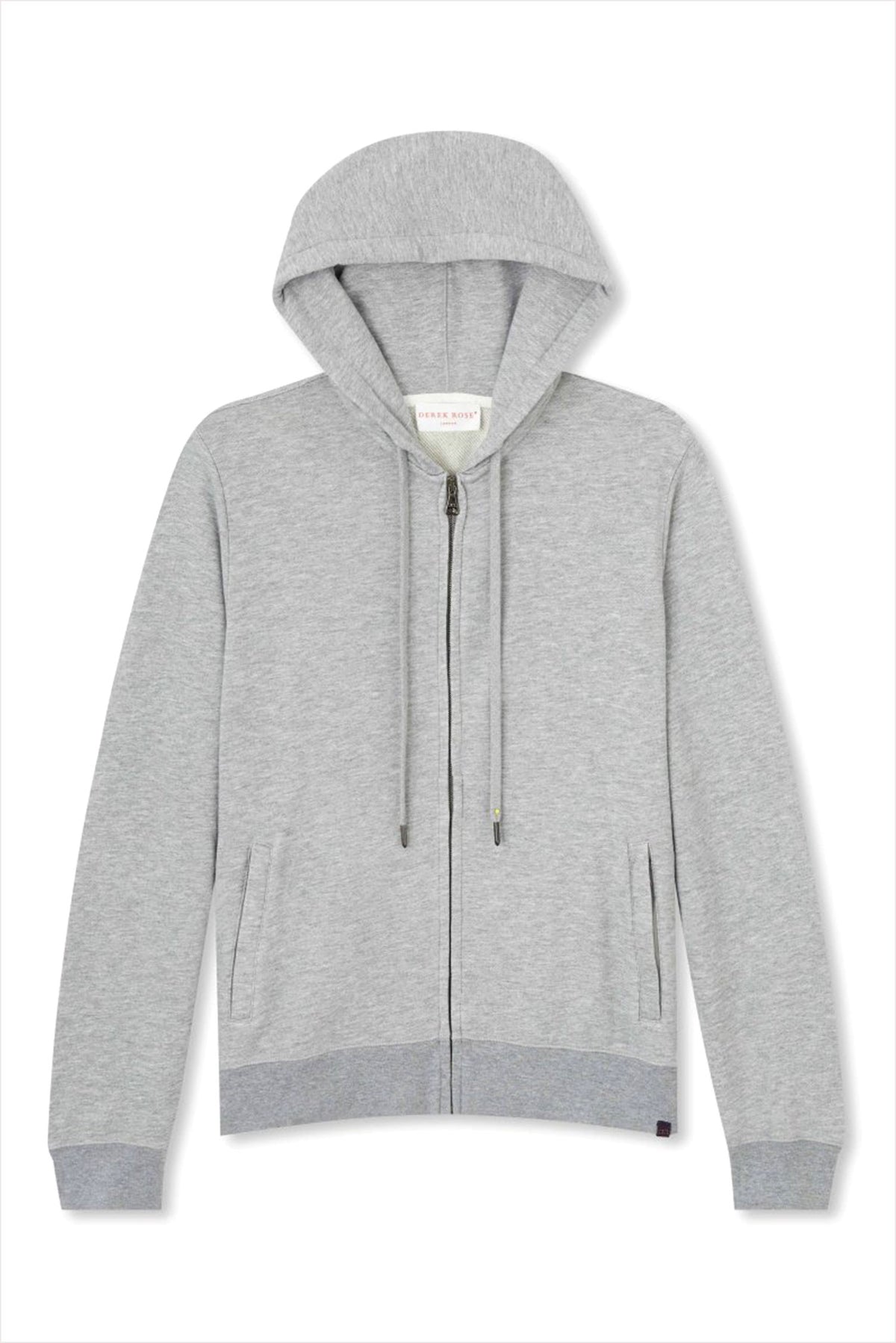 Derek Rose Men&#39;s Hooded Top Quinn 1 Silver