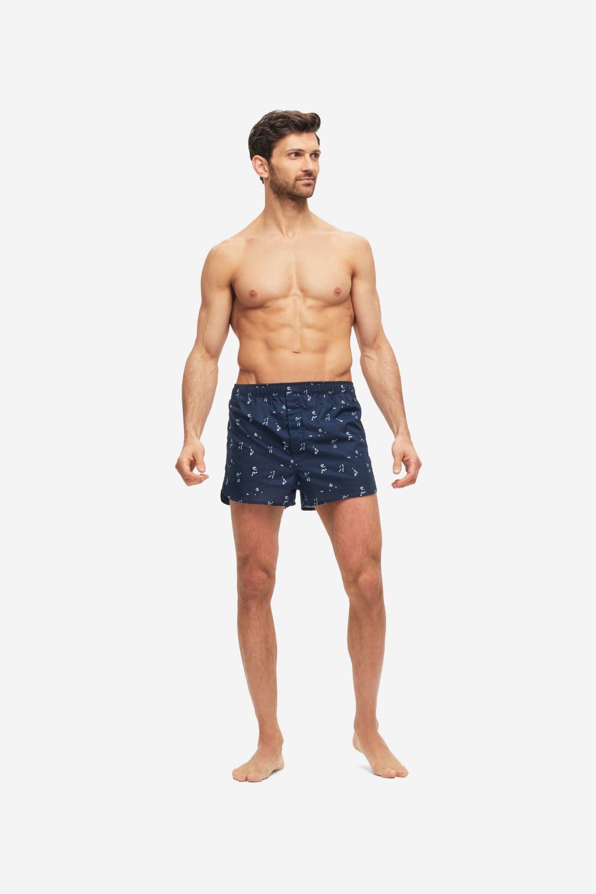 Derek Rose Men&#39;s Modern Fit Boxer Nelson 91 Navy