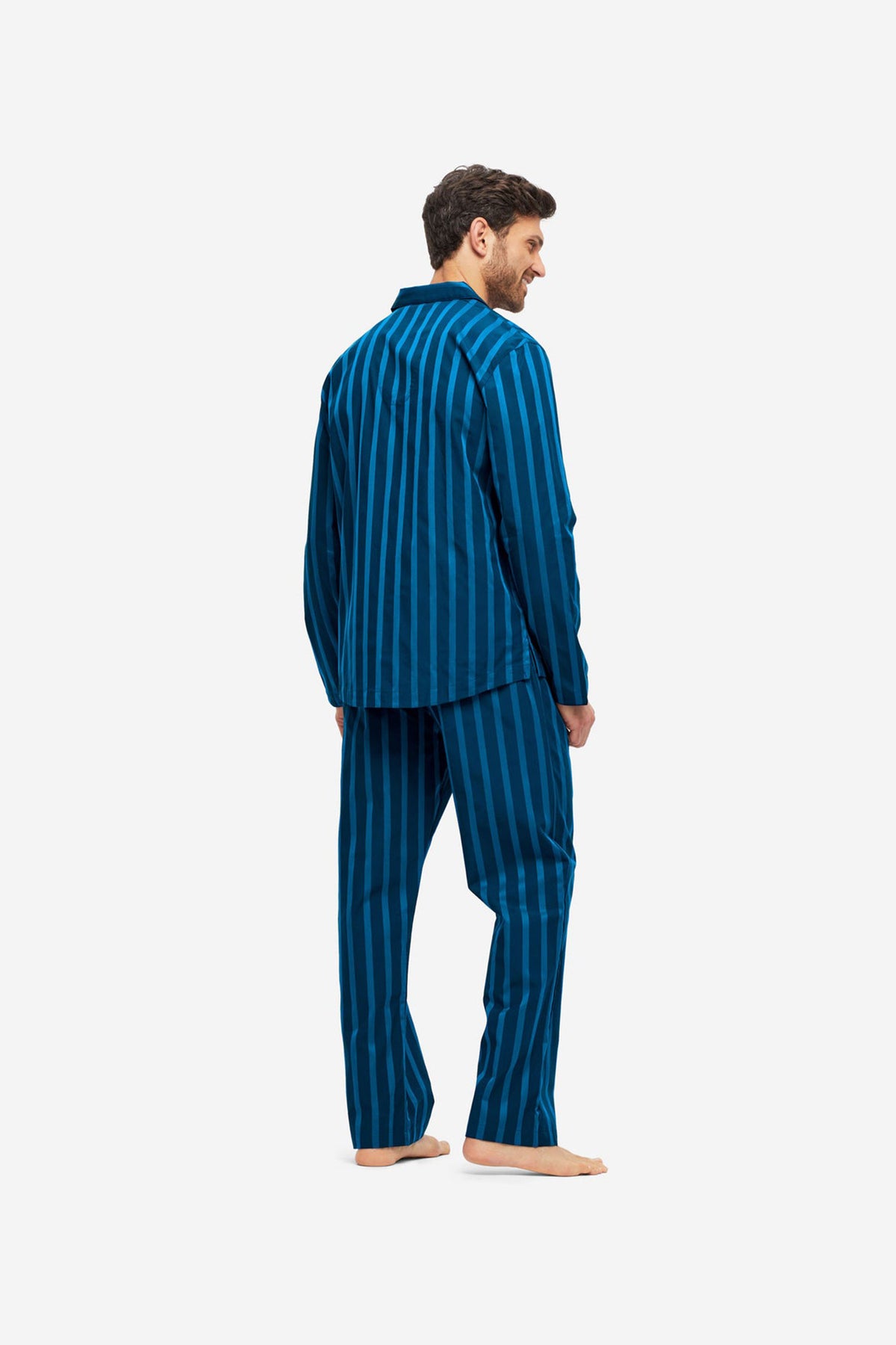 Derek Rose Men&#39;s Classic Pajamas Royal 218