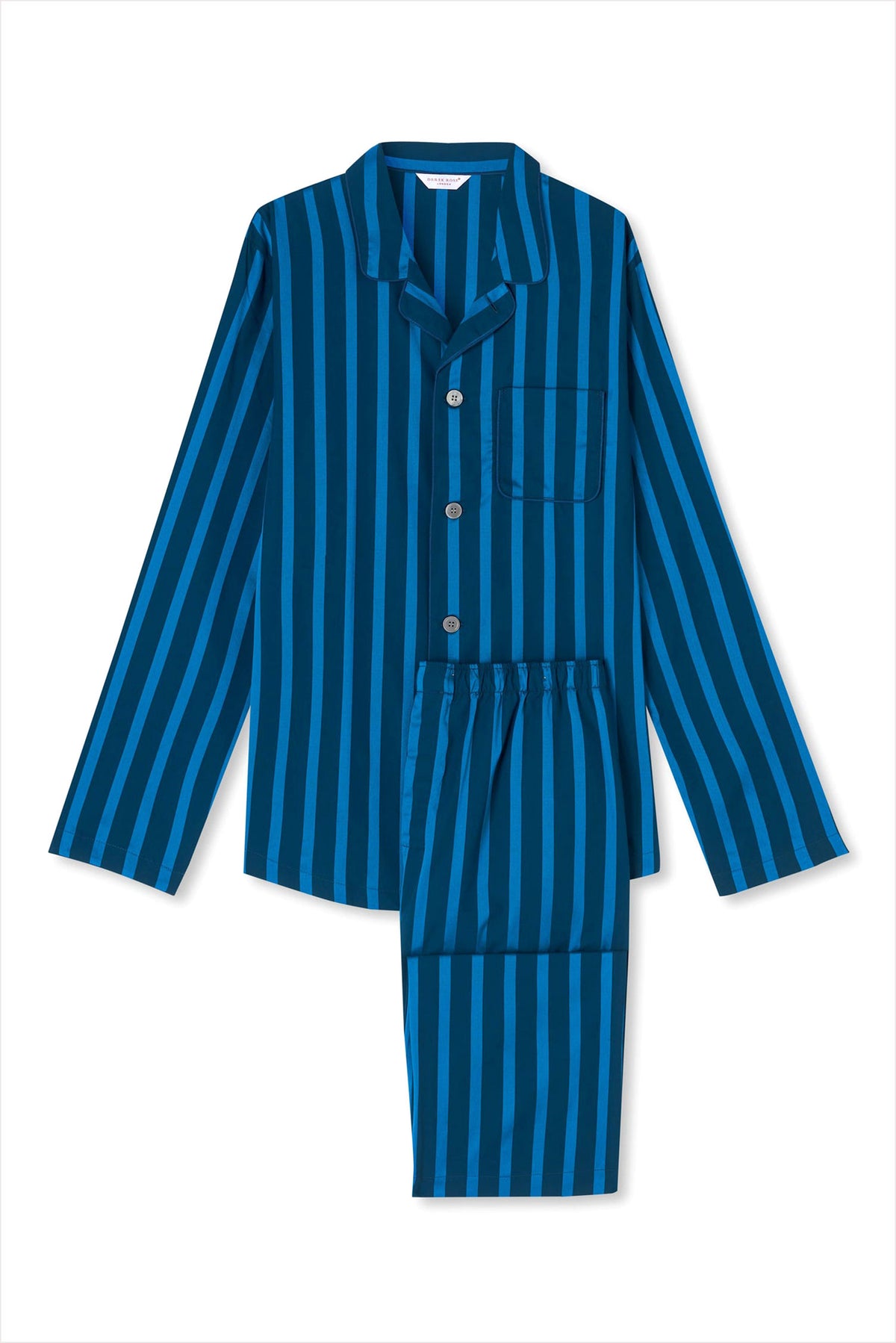 Derek Rose Men&#39;s Classic Pajamas Royal 218