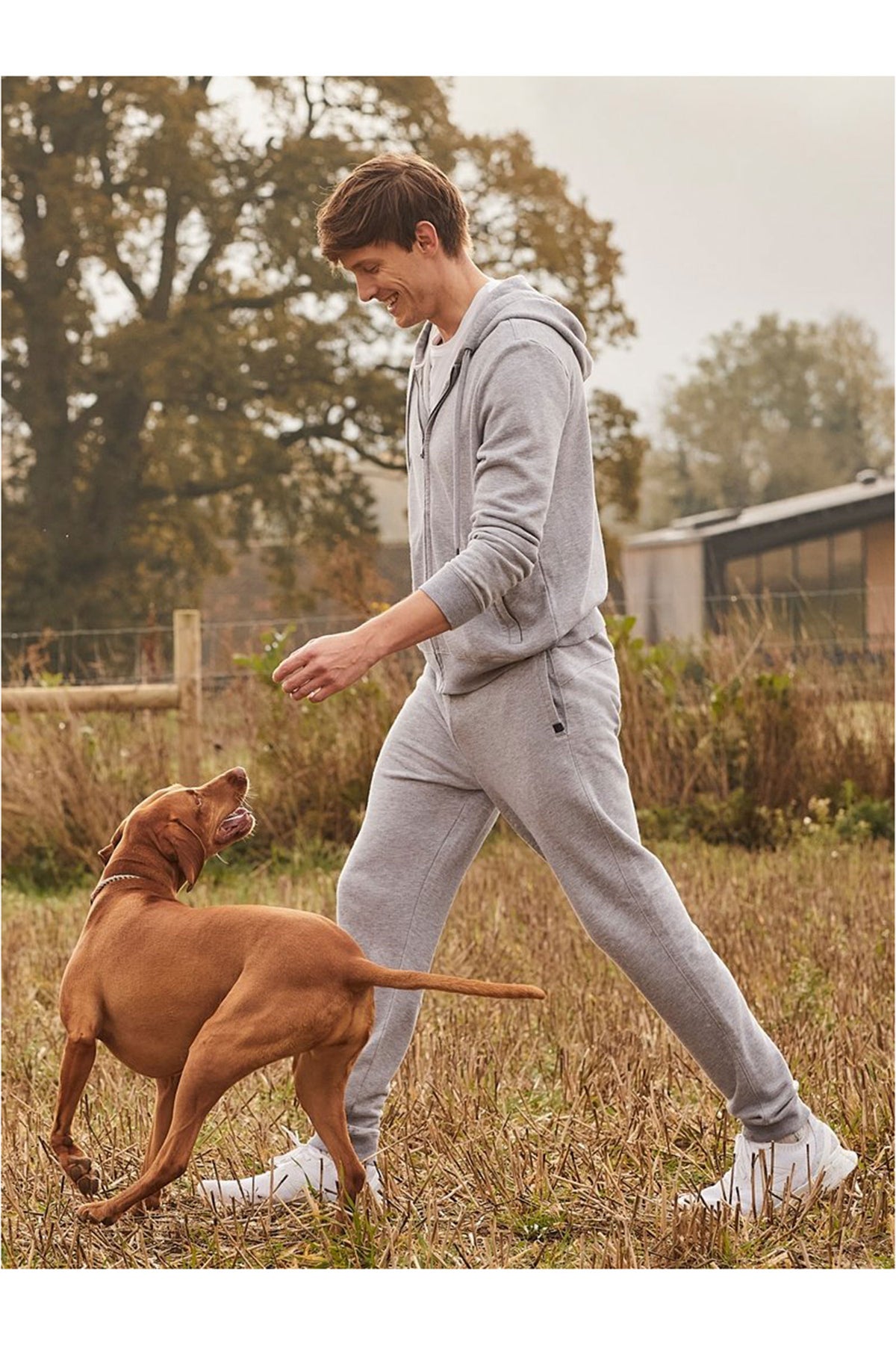 Derek Rose Men&#39;s Hooded Top Quinn 1 Silver