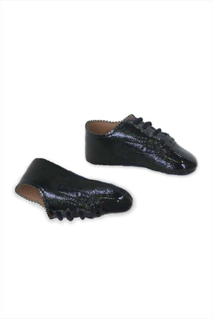 Scallop Baby Shoe 1920 Black