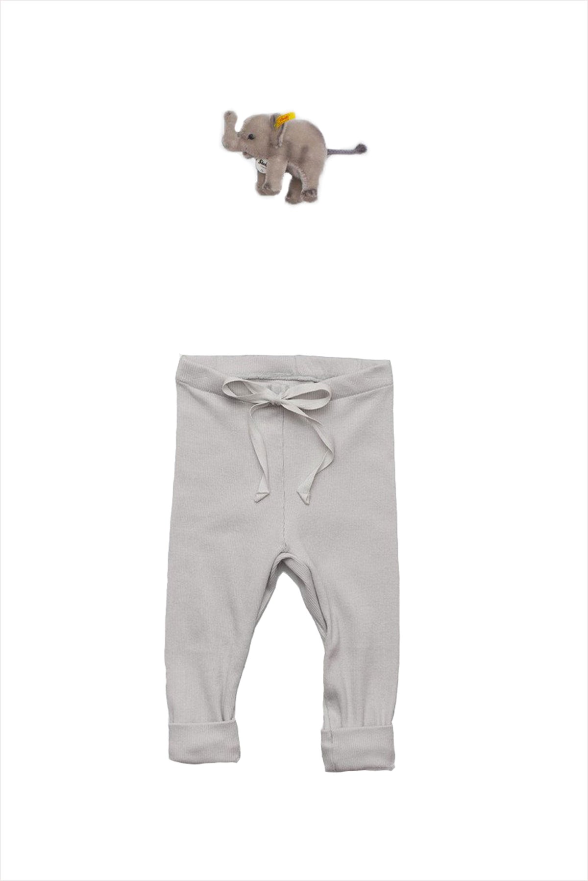 Rib Baby Legging Pale Gray
