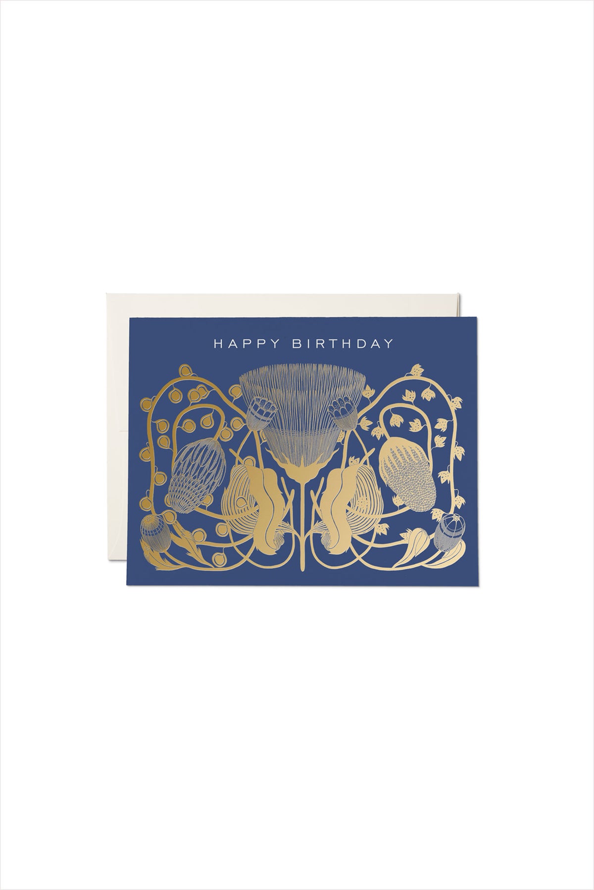 Cobalt Foil Birthday Card